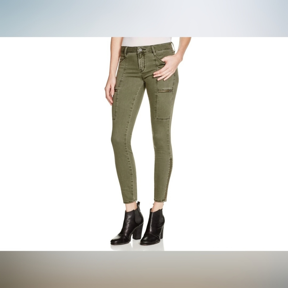 Pistola Los Angeles Women's Skinny Jeans Olive Green 27